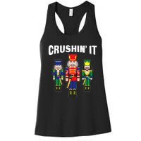 Crushing It Decorative Nut Cracker Women's Racerback Tank