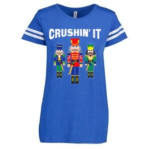 Crushing It Decorative Nut Cracker Enza Ladies Jersey Football T-Shirt