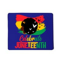 Celebrate Indepedence Day Black Messy Bun Juneteenth Cute Gift Mousepad