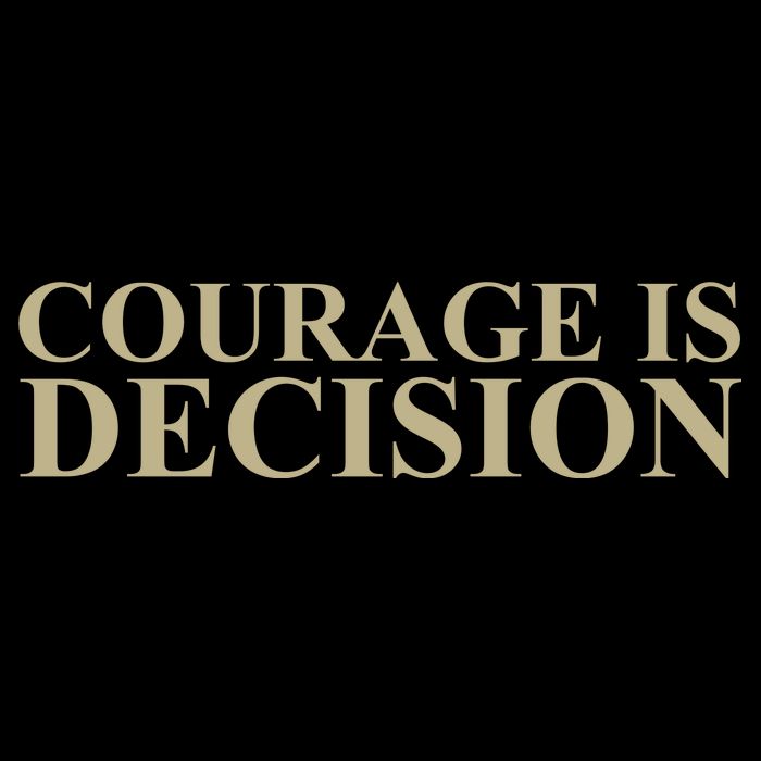 Courage Is Decision 7-Panel Snapback Hat