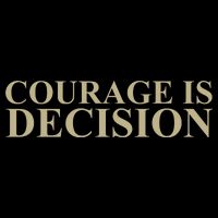 Courage Is Decision Cropped Pullover Crew