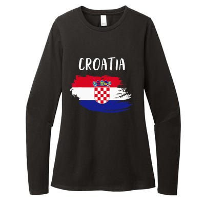 Croatia indepedence day croatia flag Womens CVC Long Sleeve Shirt