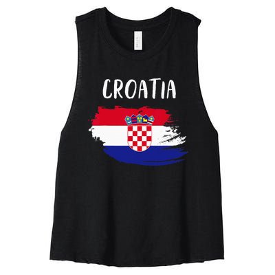 Croatia indepedence day croatia flag Women's Racerback Cropped Tank