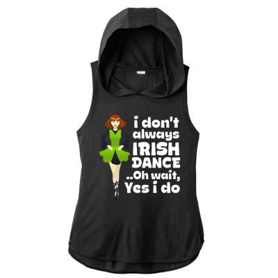 Cute Irish Dance Saint Patricks Day Shamrock Dancing Gift Ladies PosiCharge Tri-Blend Wicking Draft Hoodie Tank