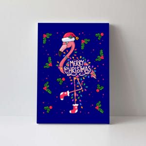 Christmas IM Dreaming Of A Pink Christmas Festive Flamingo Meaningful Gift Canvas