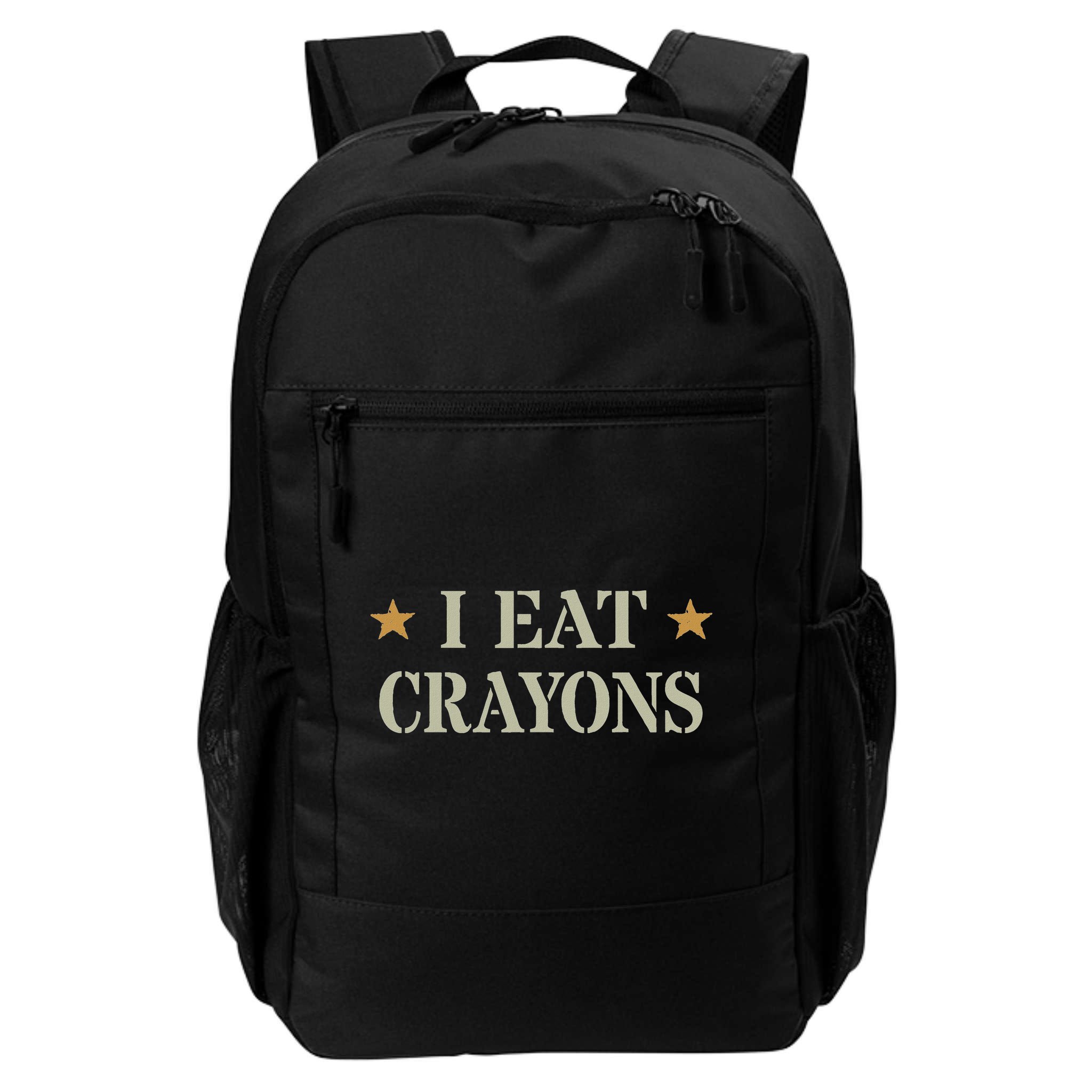 Cute I Eat Crayons Proud Eater Officer Squad Military Corp Backpack