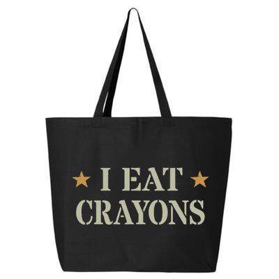 Cute I Eat Crayons Proud Eater Officer Squad Military Corp 25L Jumbo Tote