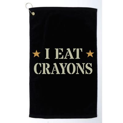 Cute I Eat Crayons Proud Eater Officer Squad Military Corp Golf Towel