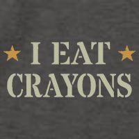 Cute I Eat Crayons Proud Eater Officer Squad Military Corp Vector Backpack