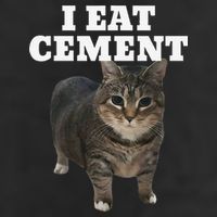 Cat I Eat Cement Adult Drive Performance Visor