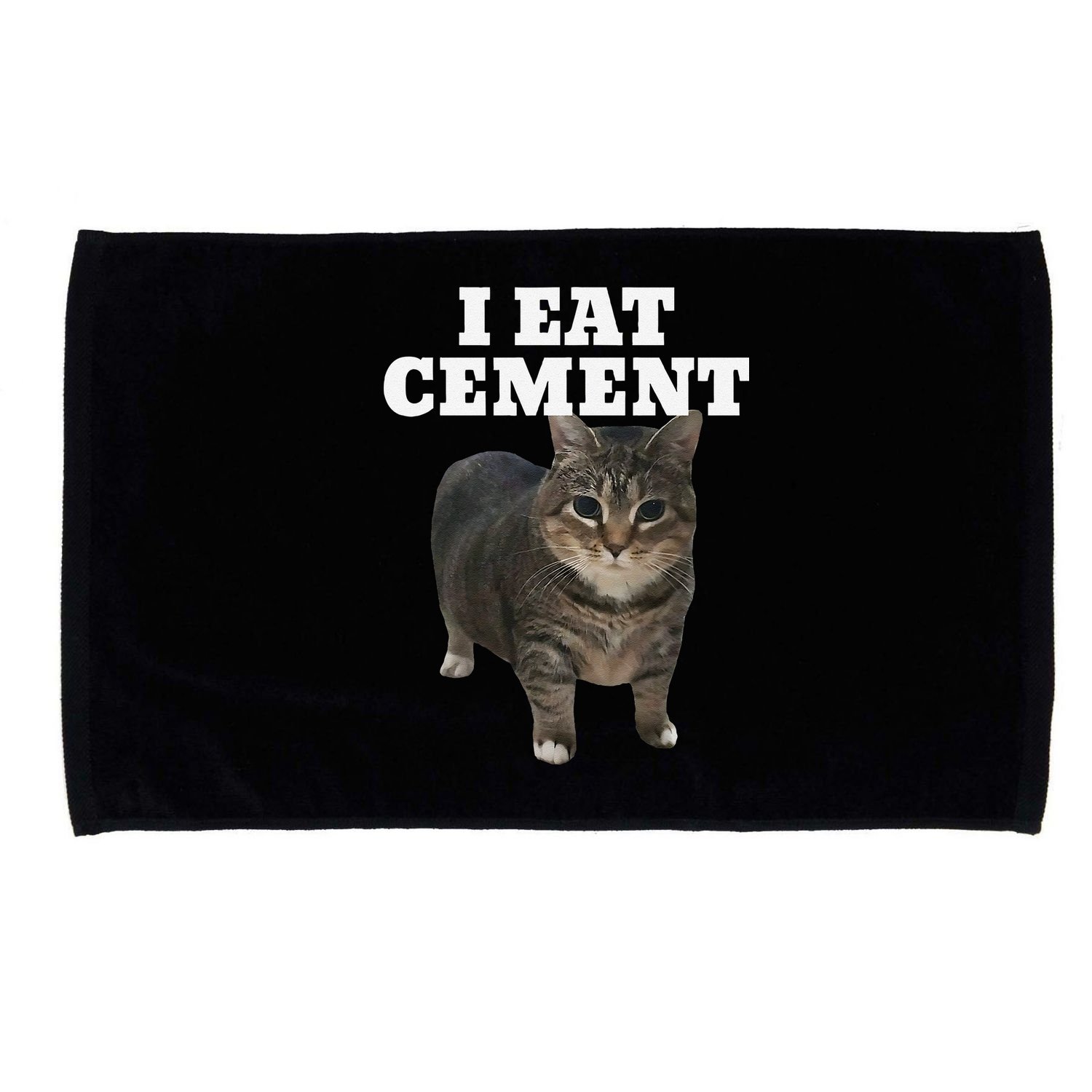 Cat I Eat Cement Microfiber Hand Towel