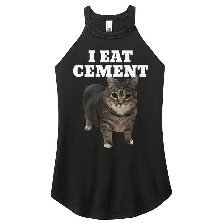 Cat I Eat Cement Women's Perfect Tri Rocker Tank