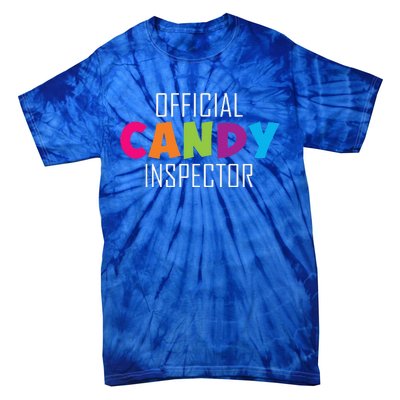 Candy Inspector Funny Halloween Candy Costume Tie-Dye T-Shirt