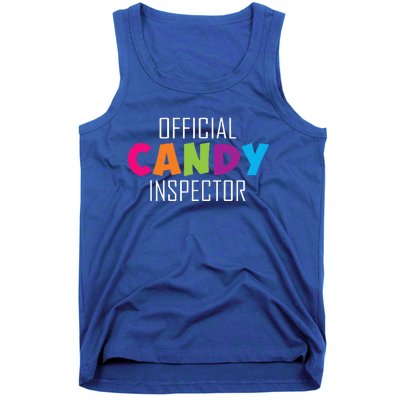 Candy Inspector Funny Halloween Candy Costume Tank Top