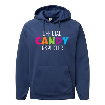 Candy Inspector Funny Halloween Candy Costume Performance Fleece Hoodie