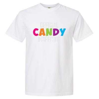 Candy Inspector Funny Halloween Candy Costume Garment-Dyed Heavyweight T-Shirt