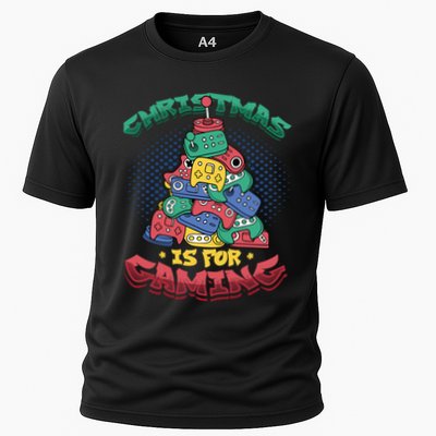 Christmas Is For Gaming Controller Christmas Tree Gamer Gift Performance Shirt