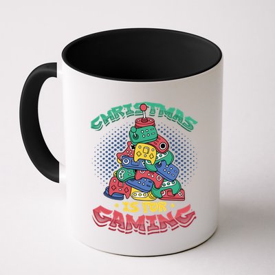 Christmas Is For Gaming Controller Christmas Tree Gamer Gift Mug