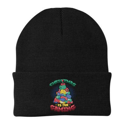 Christmas Is For Gaming Controller Christmas Tree Gamer Gift Beanie