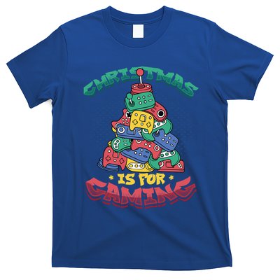 Christmas Is For Gaming Controller Christmas Tree Gamer Gift T-Shirt