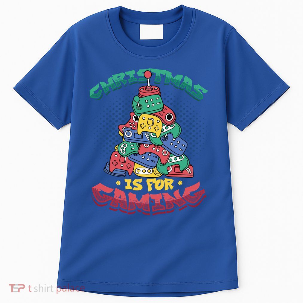 Christmas Is For Gaming Controller Christmas Tree Gamer Gift Tall T-Shirt