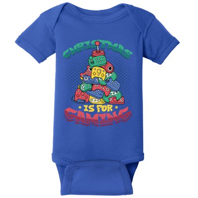 Christmas Is For Gaming Controller Christmas Tree Gamer Gift Baby Bodysuit