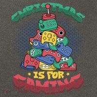 Christmas Is For Gaming Controller Christmas Tree Gamer Gift Cotton Canvas Backpack