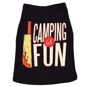 Camping Is Fun Horror Theme Doggie Tank