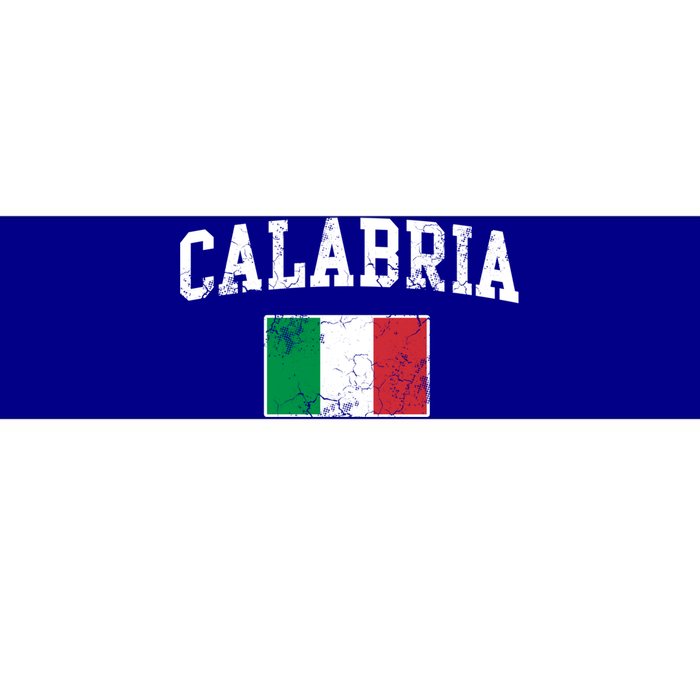 Calabria Italy Flag Italia Italian Vintage Distressed Gift Bumper Sticker