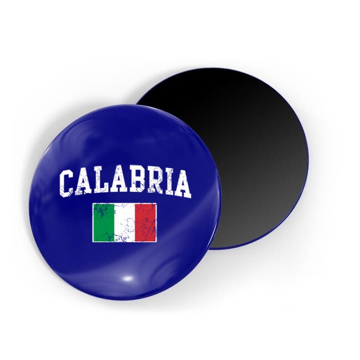 Calabria Italy Flag Italia Italian Vintage Distressed Gift Magnet