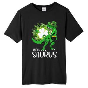 Clover Irish Flag Coins St Patricks Day Lucky Saurus Tall Fusion ChromaSoft Performance T-Shirt