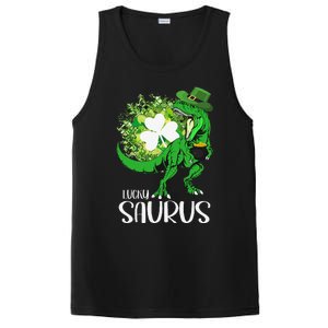 Clover Irish Flag Coins St Patricks Day Lucky Saurus PosiCharge Competitor Tank