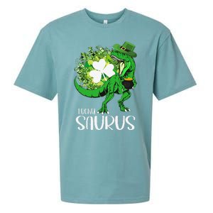 Clover Irish Flag Coins St Patricks Day Lucky Saurus Sueded Cloud Jersey T-Shirt