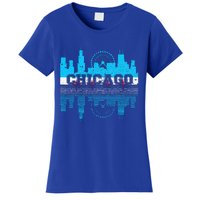 Chicago Illinois Flag City Skyline Chi Town Pride City Flag Women's T-Shirt