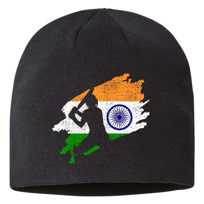 Cricket India Flag Jersey Vintage Gift Sustainable Beanie