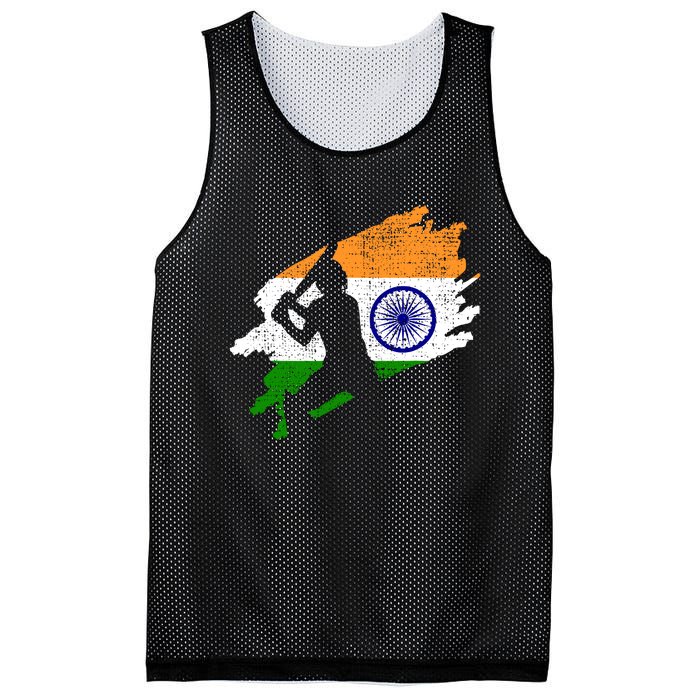 Cricket India Flag Jersey Vintage Gift Mesh Reversible Basketball Jersey Tank