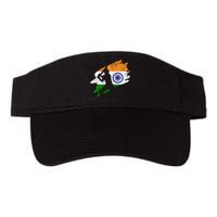 Cricket India Flag Jersey Vintage Gift Valucap Bio-Washed Visor