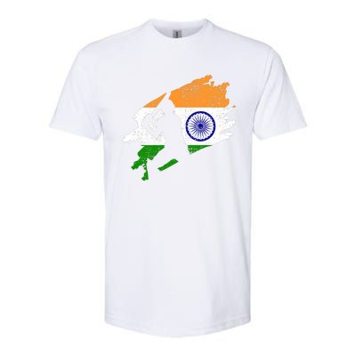 Cricket India Flag Jersey Vintage Gift Softstyle® CVC T-Shirt