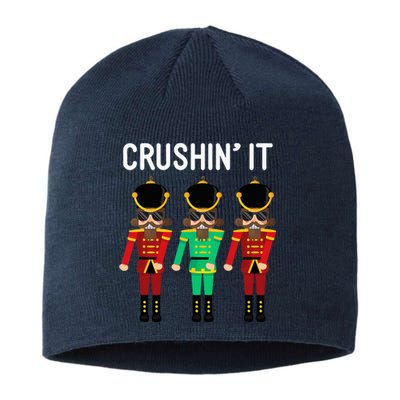 Crushin It Flossing Nutcracker Christmas Dance Sustainable Beanie