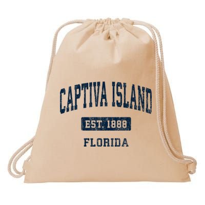Captiva Island Florida Fl Vintage Sports Established Drawstring Bag