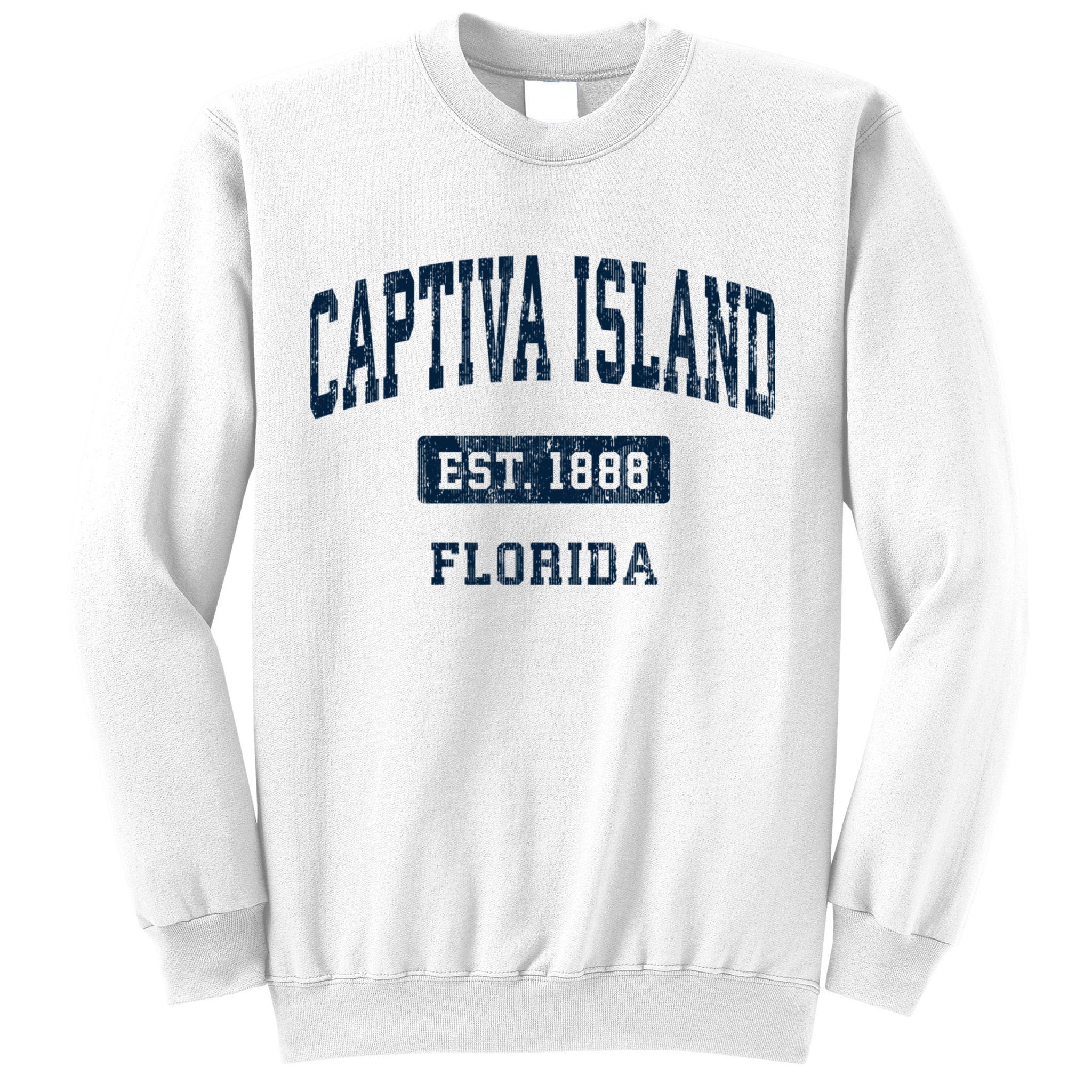 Captiva Island Florida Fl Vintage Sports Established Sweatshirt