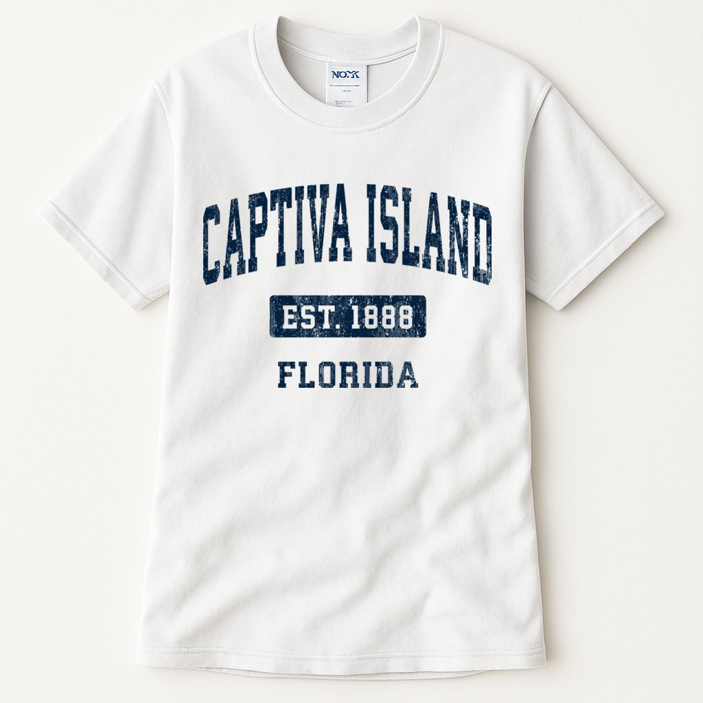 Captiva Island Florida Fl Vintage Sports Established Tall T-Shirt