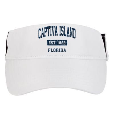 Captiva Island Florida Fl Vintage Sports Established Adult Drive Performance Visor