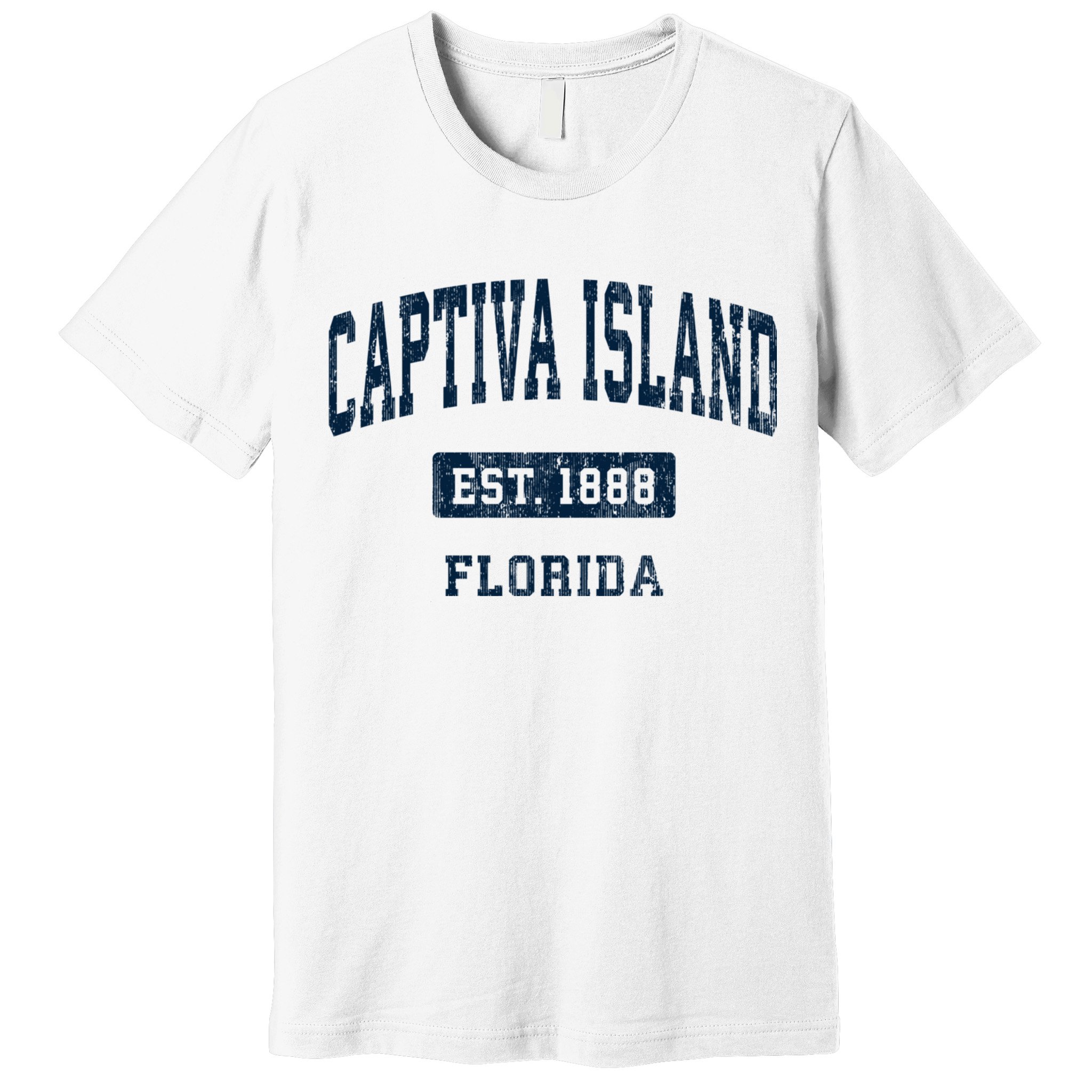 Captiva Island Florida Fl Vintage Sports Established Premium T-Shirt