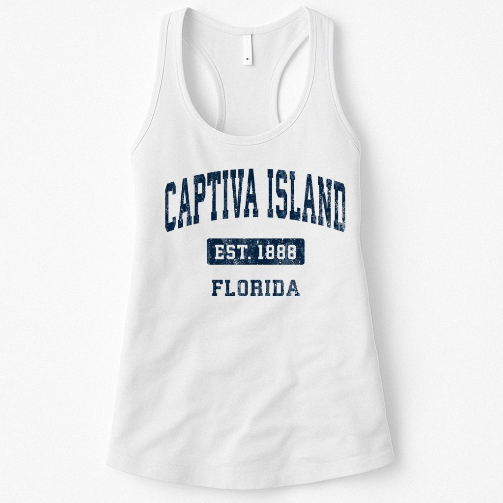 Captiva Island Florida Fl Vintage Sports Established Womens Tank Top