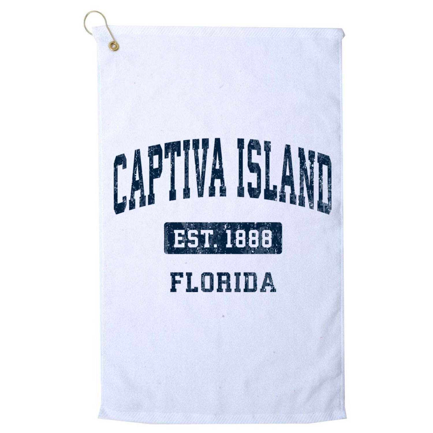 Captiva Island Florida Fl Vintage Sports Established Golf Towel