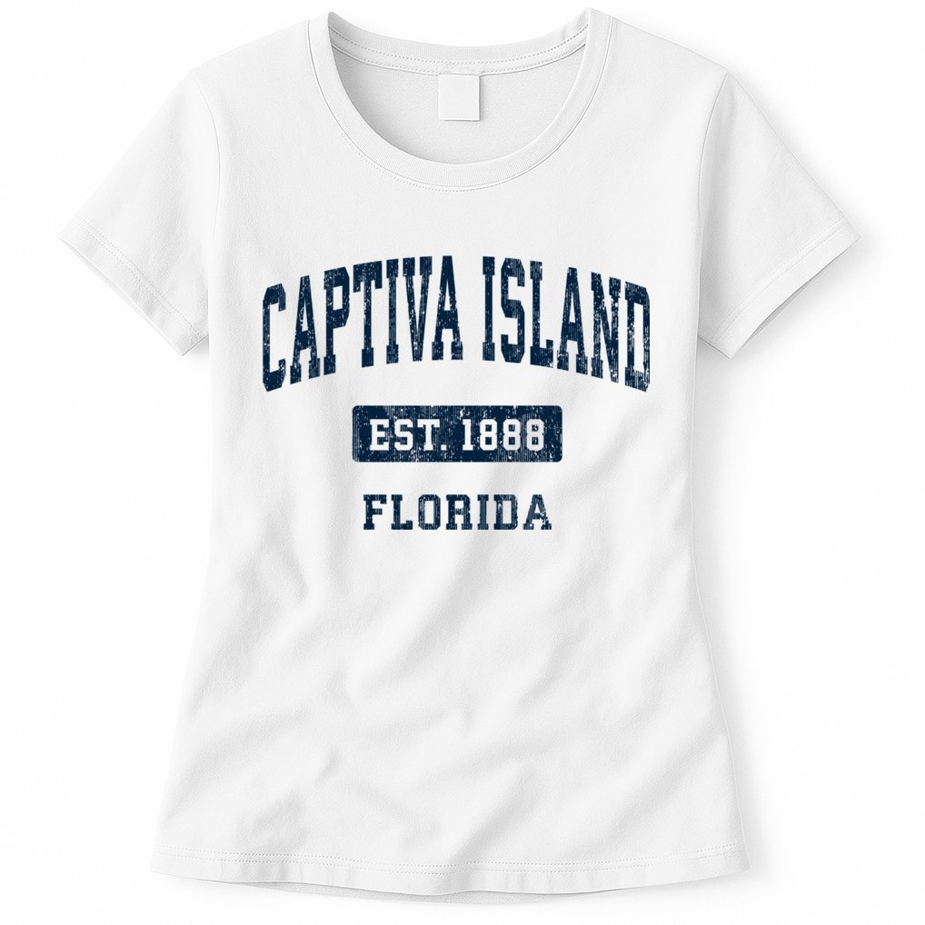 Captiva Island Florida Fl Vintage Sports Established Womens T-Shirt