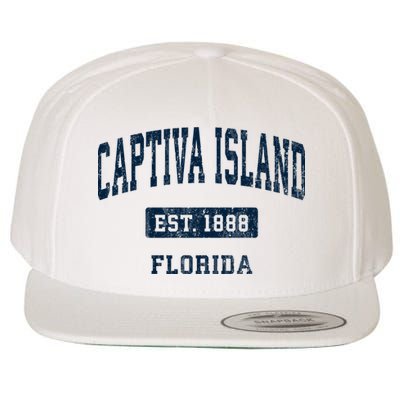 Captiva Island Florida Fl Vintage Sports Established Wool Snapback Cap