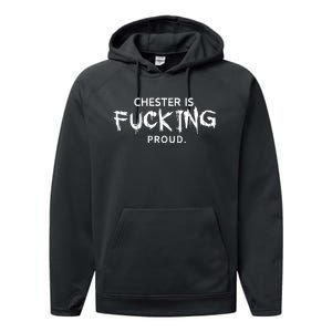 Chester Is Fucking Proud Performance Fleece Hoodie