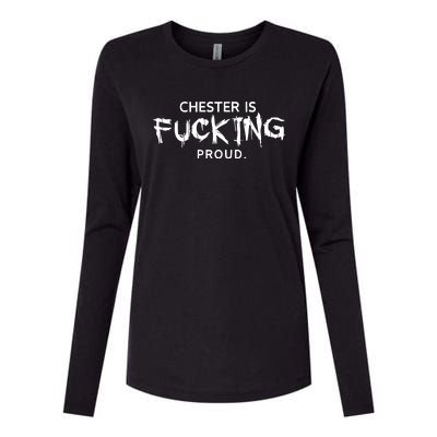 Chester Is Fucking Proud Womens Cotton Relaxed Long Sleeve T-Shirt